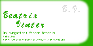 beatrix vinter business card